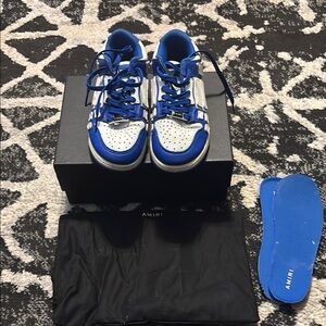 Amiri Men's Blue and White Sneakers